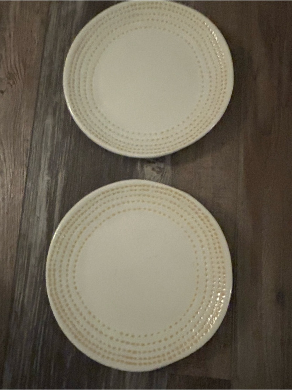$15 sale Hearth & Hand Magnolia Plate Salad Dessert Radial Stitch Yellow